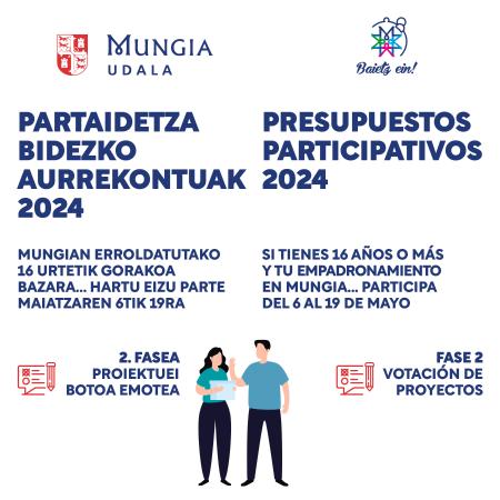 Imagen Arranca la segunda fase de los Presupuestos Participativos de Mungia para la votación de cuatro de los proyectos seleccionados