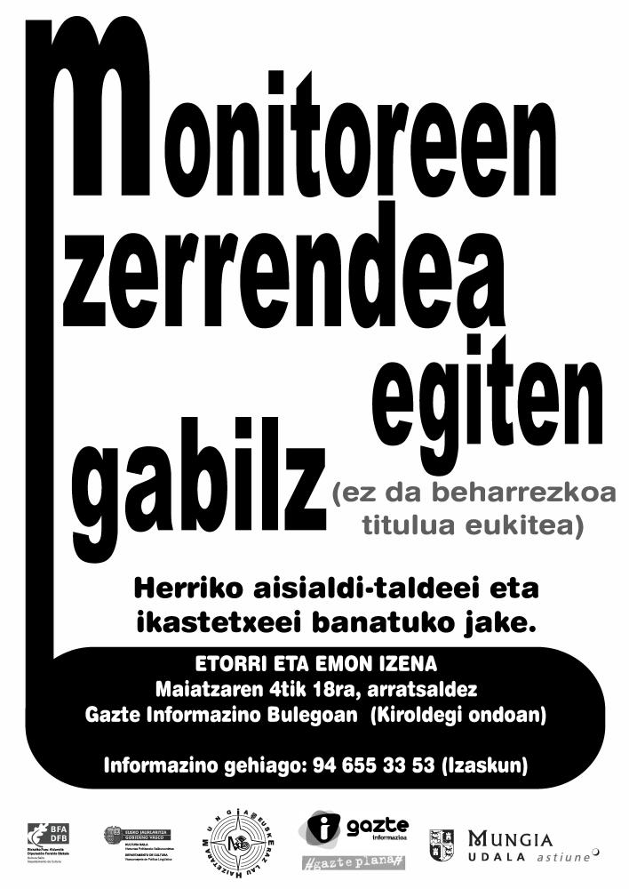 Imagen Bolsa de monitores y entrenadores euskaldunes