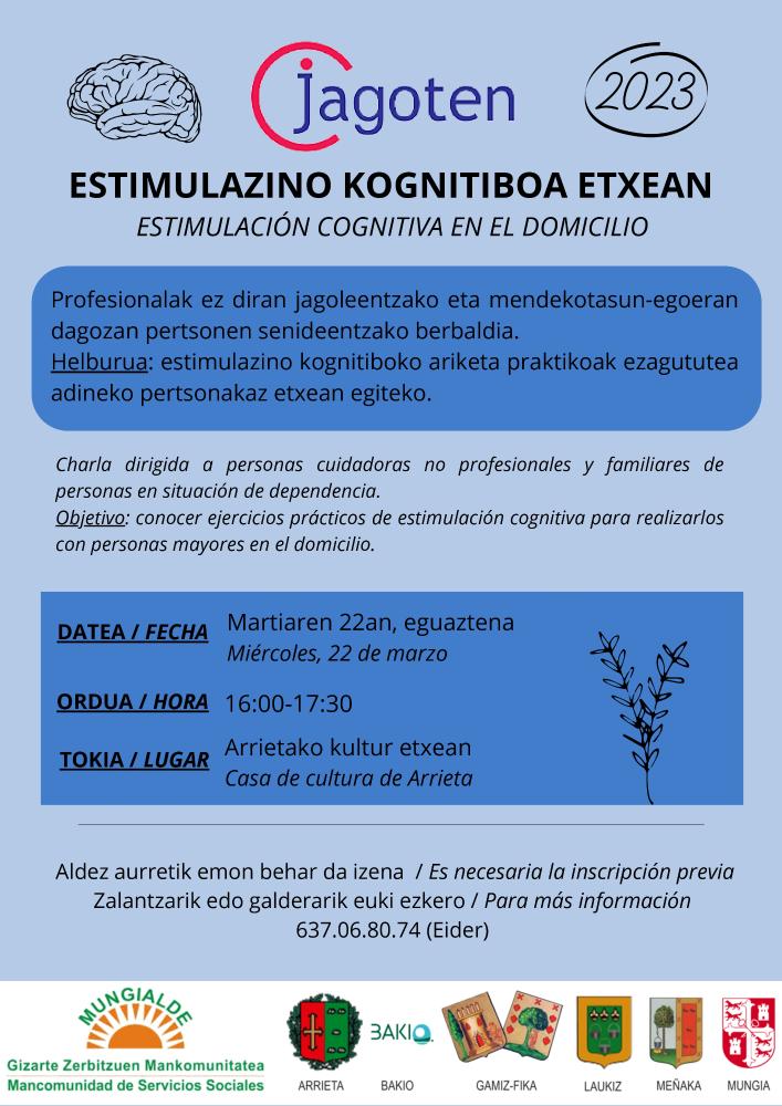Imagen ESTIMULAZINO KOGNITIBOA ETXEAN