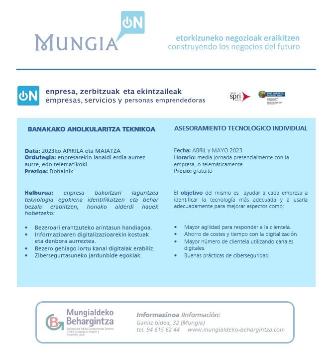 Imagen MUNGIA ON! BANAKAKO AHOLKULARITZA TEKNIKOA