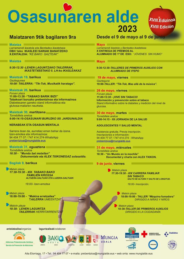 Imagen Mungia acogerá del 9 de mayo al 9 de junio la XVIII edición de  “Osasunaren alde”
