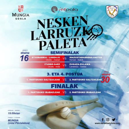 NESKEN LARRUZKO PALETA TXAPLEKETAKO I. EDIZINOA