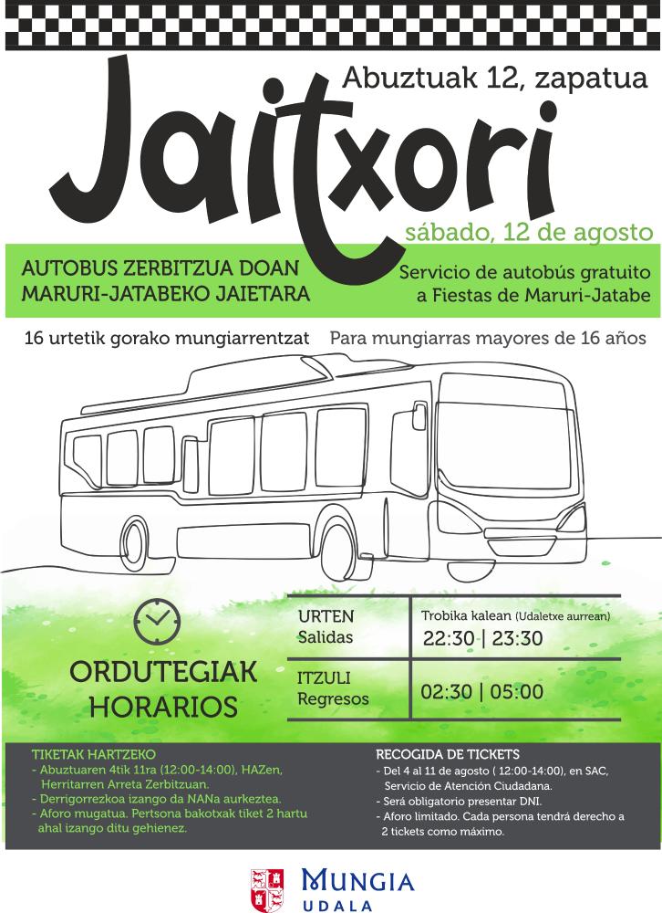 Imagen Servicio de Jaitxori a fiestas de Maruri-Jatabe
