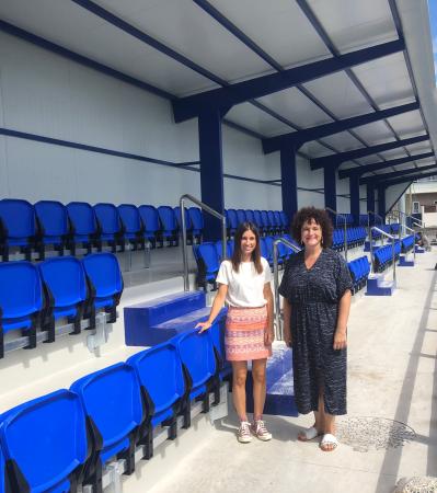 Imagen El campo de fútbol municipal de Legarda ya tiene nuevo graderío