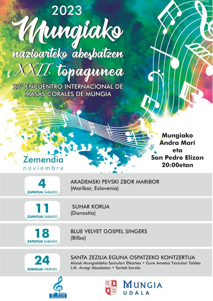Imagen Mungia celebra durante el mes de noviembre la 22 edición del Encuentro Internacional de Masas Corales
