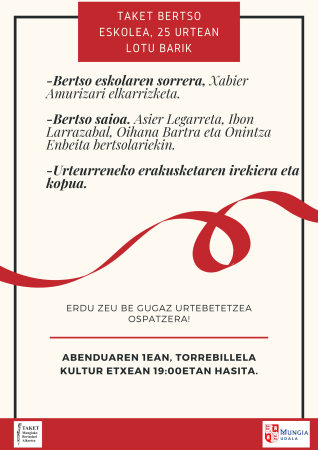Taket Bertso Eskolea, 25 urtean lotu barik