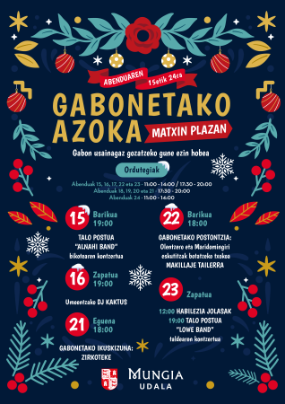 Imagen Mungia celebra su tradicional Gabonetako Azoka del 15 al 24 de diciembre con un total de 12 puestos navideños