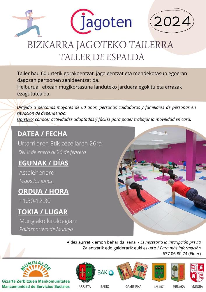 Imagen Taller de espalda