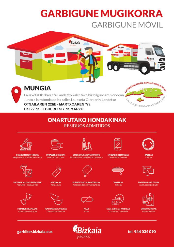 Imagen Mungia acoge el Garbigune Móvil de la Diputación Foral de Bizkaia hasta el próximo 7 de marzo