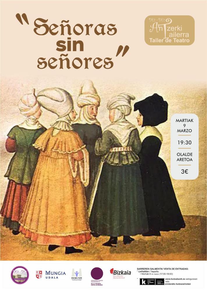 Imagen Suspendido el taller de teatro de Diz Diz 'Señoras sin señores'