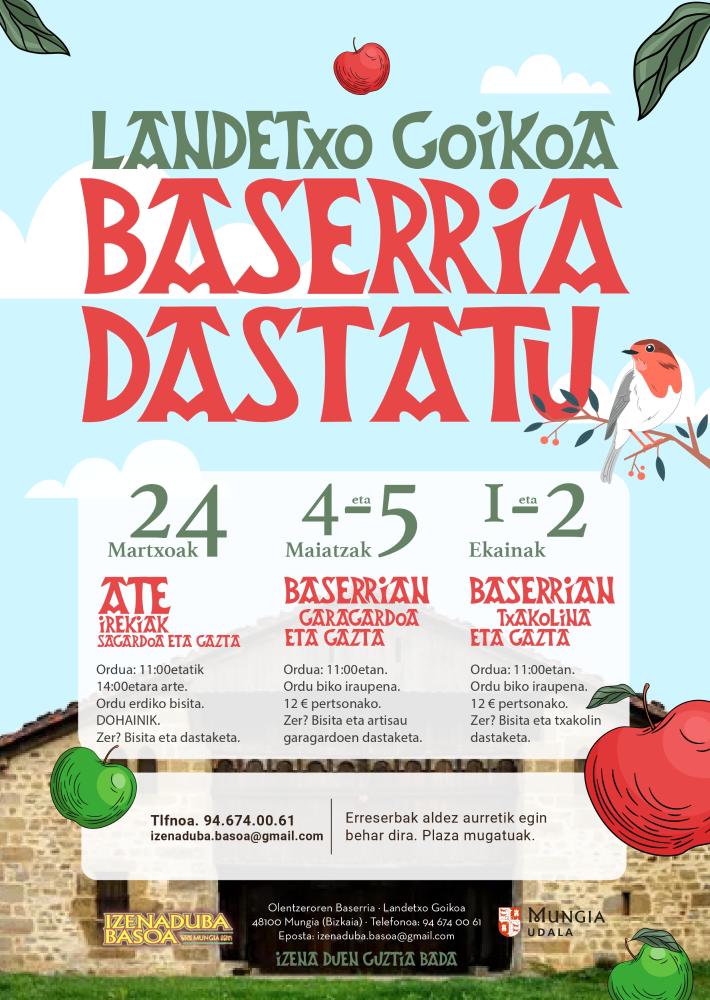 Imagen Izenaduba Basoa acoge la iniciativa ‘Landetxo goikoa baserria dastatu’