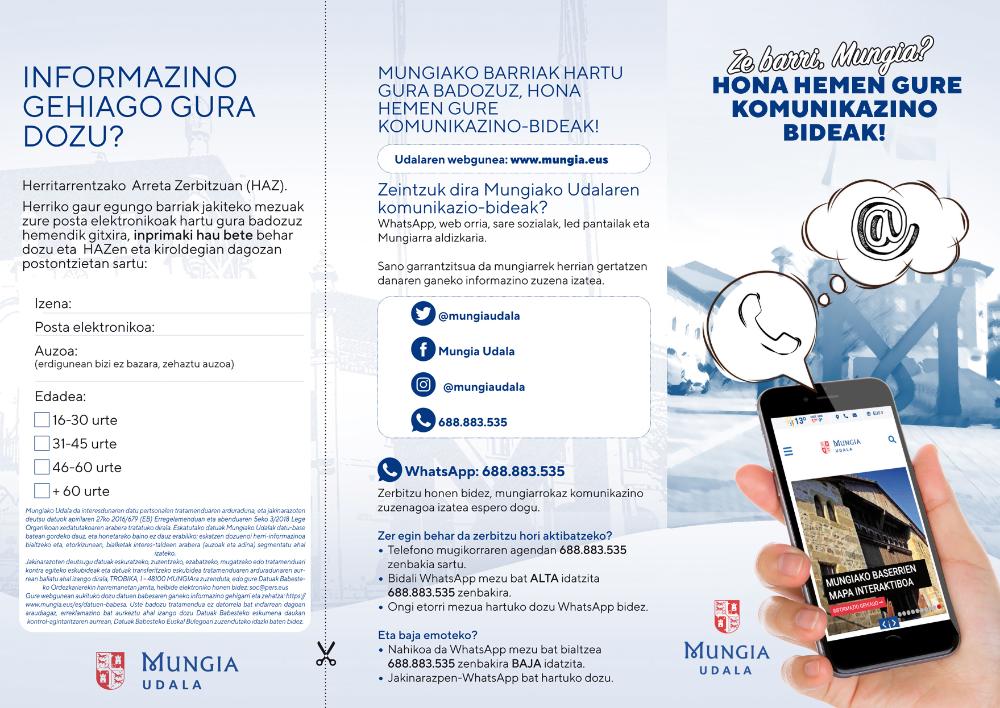 Imagen ¿Conoces los canales de comunicación del Ayuntamiento de Mungia?