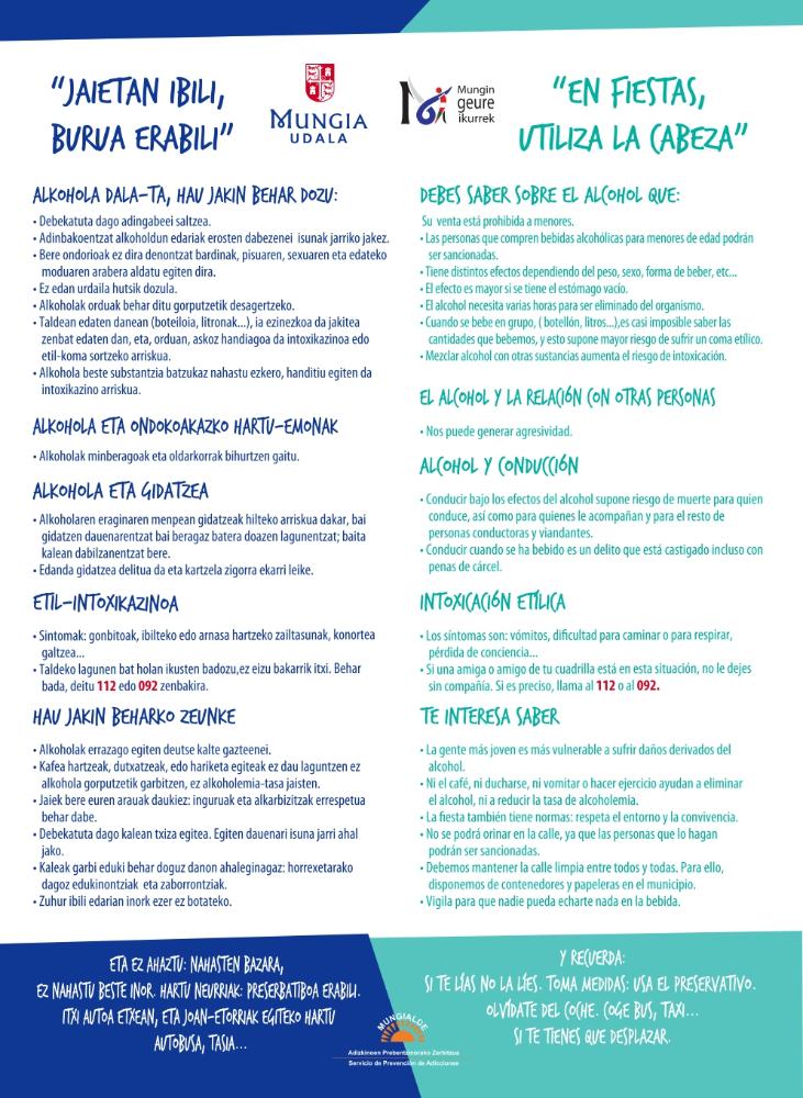 Imagen ¡En fiestas, utiliza la cabeza!