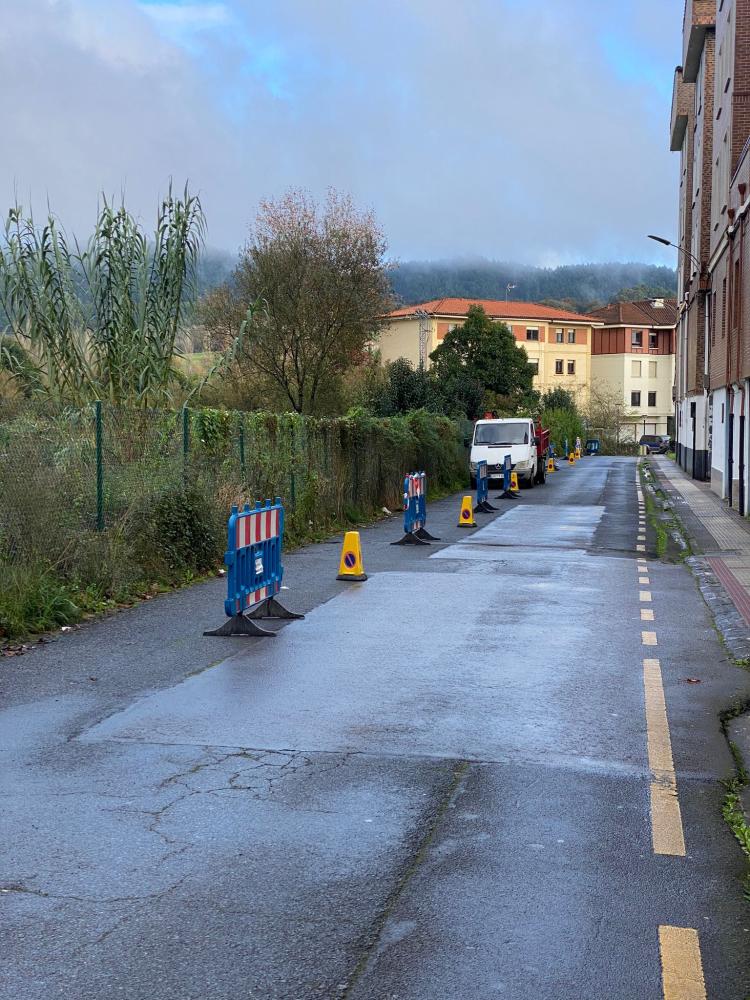 Imagen Arrancan las obras de urbanización en la calle Berteiz de Mungia