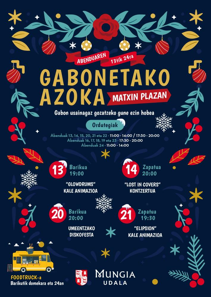 Imagen Vuelve la tradicional Gabonetako Azoka a Mungia del 13 al 24 de diciembre con un total de 12 puestos navideños