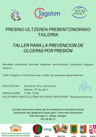 Imagen JAGOTEN - TALLER DE PREVENCIÓN DE ÚLCERAS POR PRESIÓN