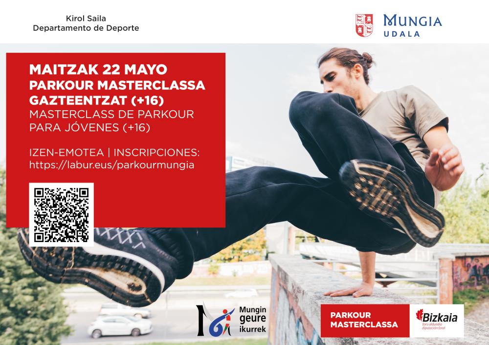 Imagen MASTERCLASS DE PARKOUR PARA JÓVENES (+16)
