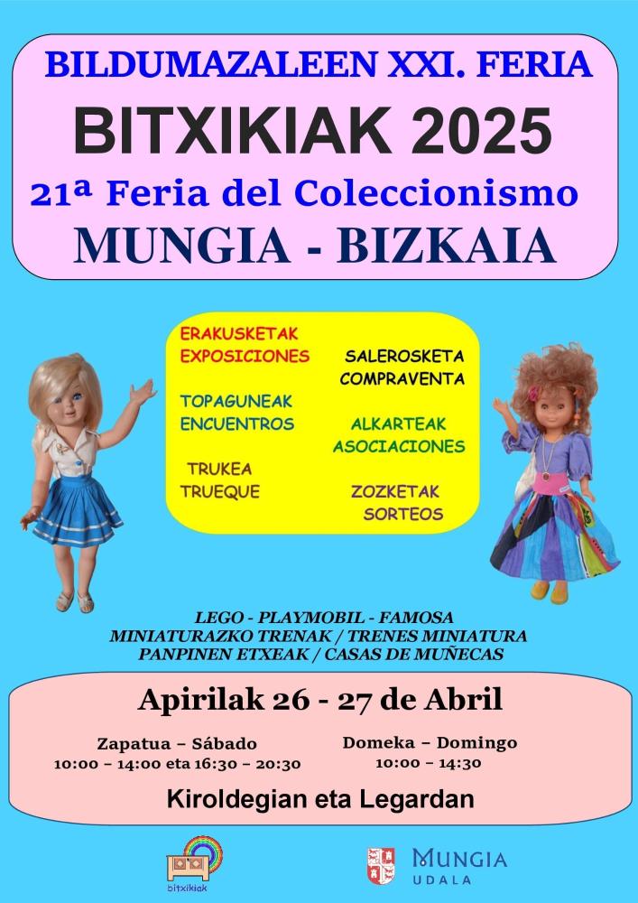 Imagen Mungia acoge la XXI edición de la Feria del Coleccionismo de Bitxikiak
