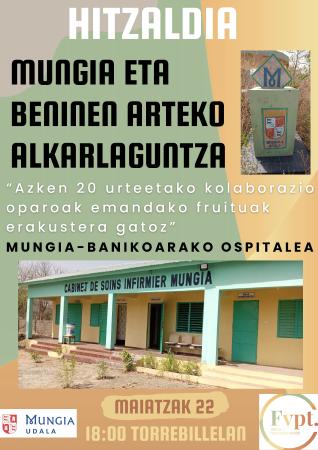 Hitzaldia - Mungia eta Beninen arteko alkarlaguntza