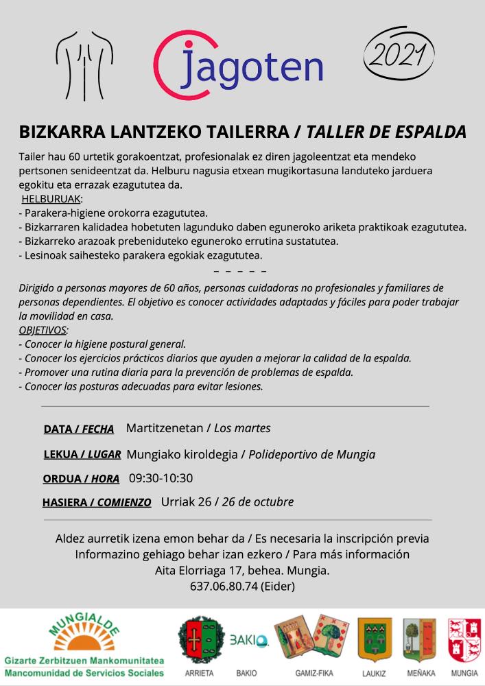 Imagen JAGOTEN - BIZKARRA LANTZEKO TAILERRA