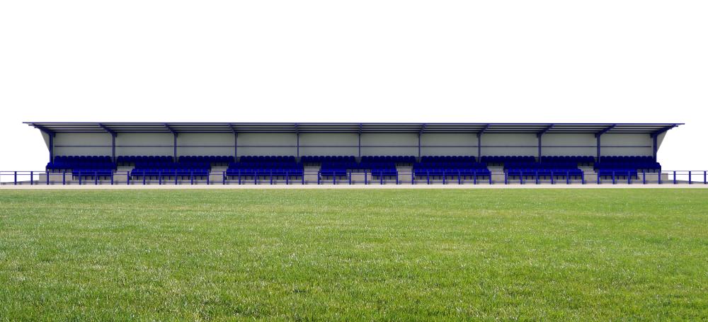 Imagen MUNGIA ERAIKITEN - Gradas del campo de fútbol de Legarda