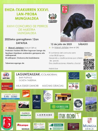 Ehiza-txakurren XXXVI. lan-proba Mungialdea