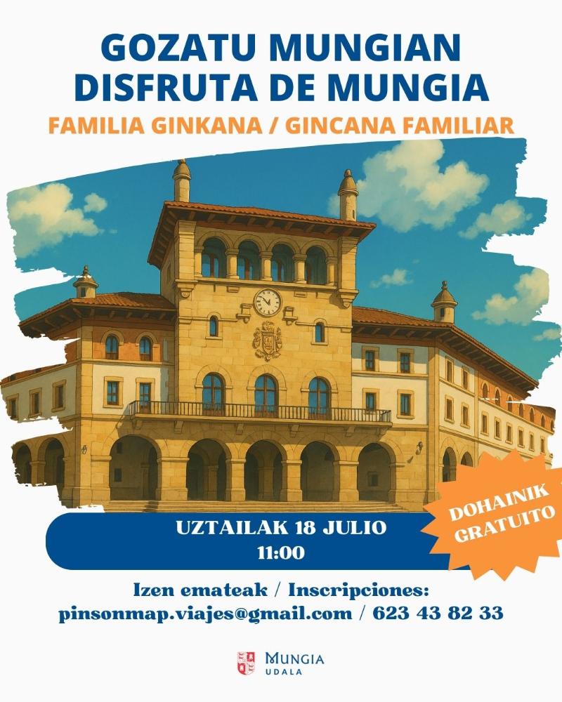Imagen “Gozatu Mungian” doako familia ginkana uztailaren 18an