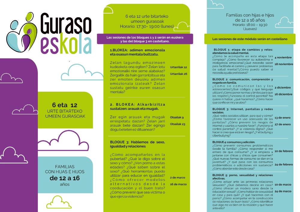 Imagen Mungiak hezkuntza emozionalaren eta familia-bizikidetzaren aldeko apustua indartu du Guraso Eskolaren bitartez