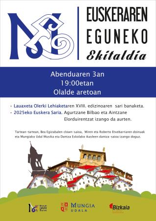 Irudia Euskararen Eguna Mungiako Olalde Aretoan ospatuko da