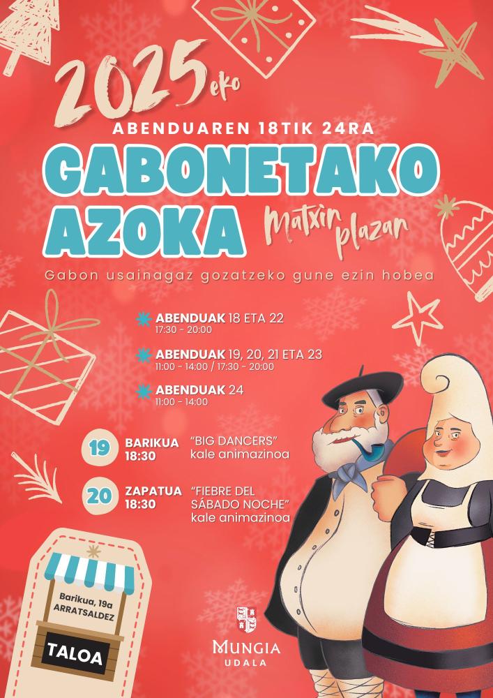 Imagen Vuelve la Gabonetako Azoka a Mungia del 18 al 24 de diciembre con 12...