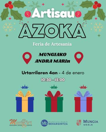 Irudia Urtarrilaren 4an Artisau Azokak kolorez beteko du Andra Mari plaza