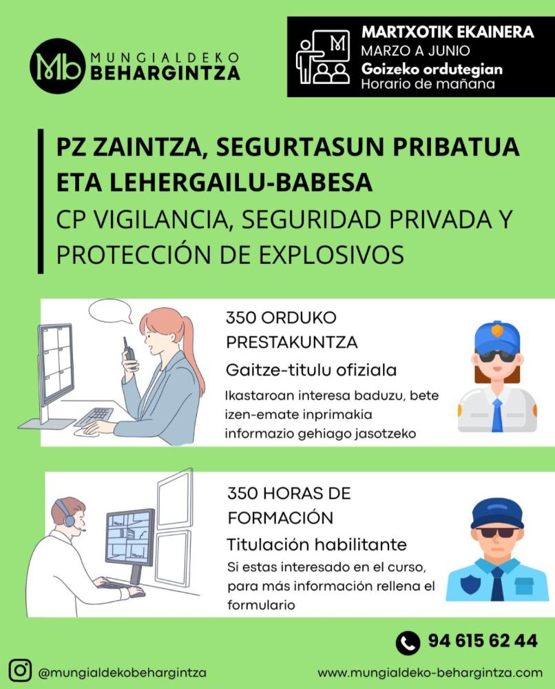 Irudia Mungialdeko Behargintzak ikastaro berri bat eskeiniko du:...