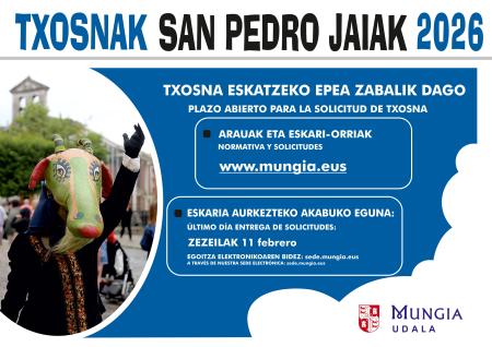 Imagen Plazo abierto para solicitar txosna para las fiestas de San Pedro