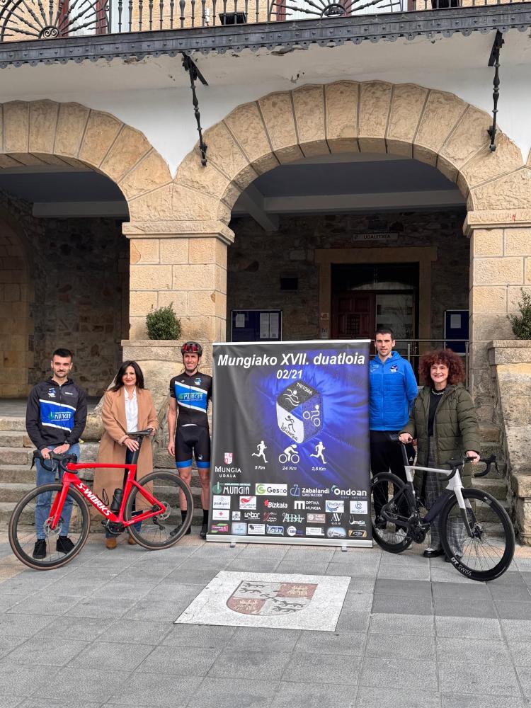Irudia Larunbat honetan, otsailak 21a, Mungiako Duatloiaren XVII. edizioa...