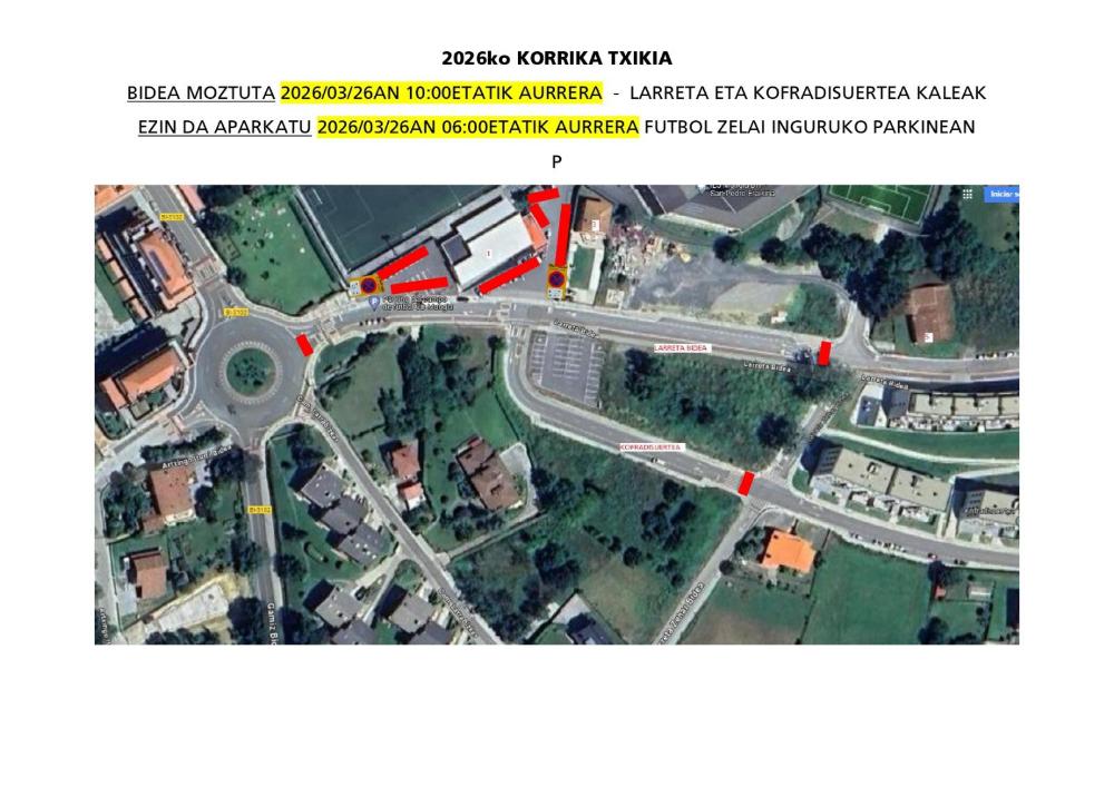 Imagen Afecciones al tráfico - KORRIKA TXIKIA 2026