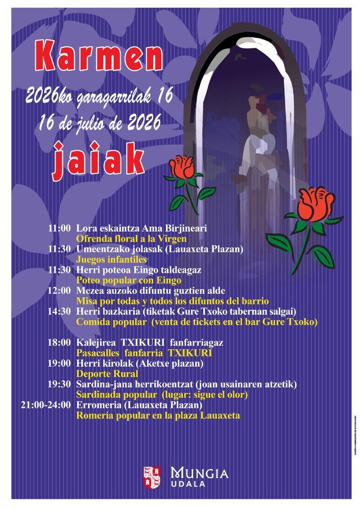 Imagen Karmen Jaiak ospatuko dira bihar Mungian