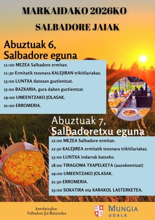 Imagen Markaida celebrará sus fiestas de Salbadore los días 6 y 7 de agosto