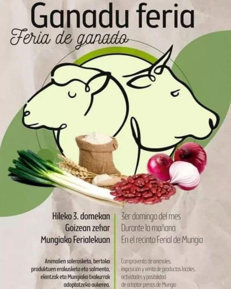 Irudia Mungiako Ganadu Feria tradizionala bueltan da
